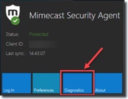 MSA for Windows diagnostics
