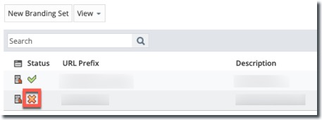 Enable Disable Branding
