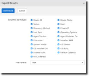 Export Data from Protected Devices