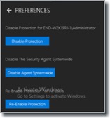 Mimecast Security Agent for Windows Server preferences