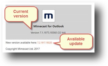 About Mimecast for Outlook 