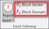 Mimecast for Outlook Blocking Senders and Reporting Spam Phishing_4
