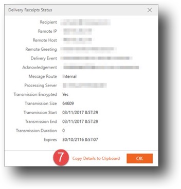 Message Delivery Status