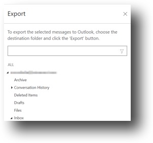 Exporting an Archive Folder
