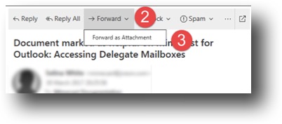 Forward as Attachment