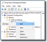 Select the New Package