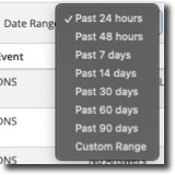 Activity Report Date Range
