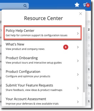 Policy Help Center