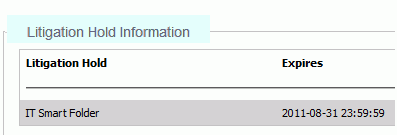 Viewing Email Retention Information