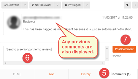 Case Review App Adding Comments to a Message_1