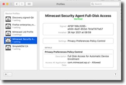 Mac profiles