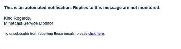 Service Monitor Managing Your