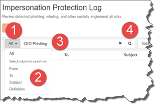 Administration Console Searching