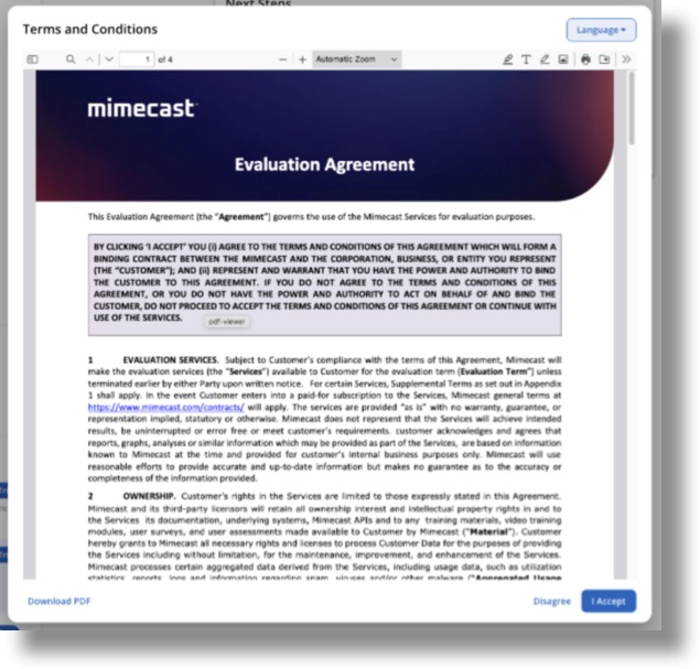 Evaluation Agreement