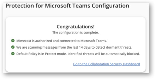 Configuration Complete