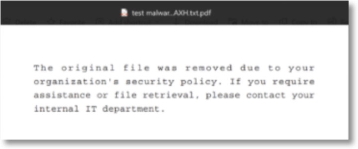 Protection for Microsoft SharePoint & OneDrive - user experience - prompt