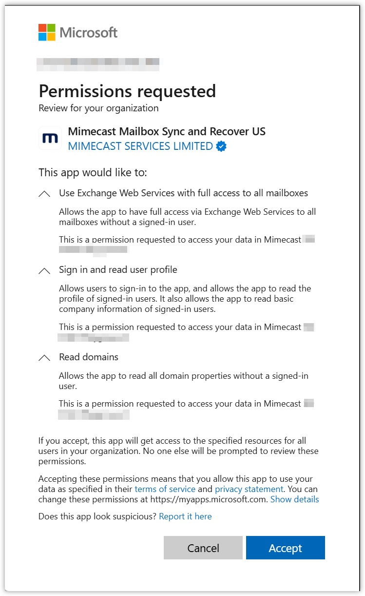 Sync & Recover permissions