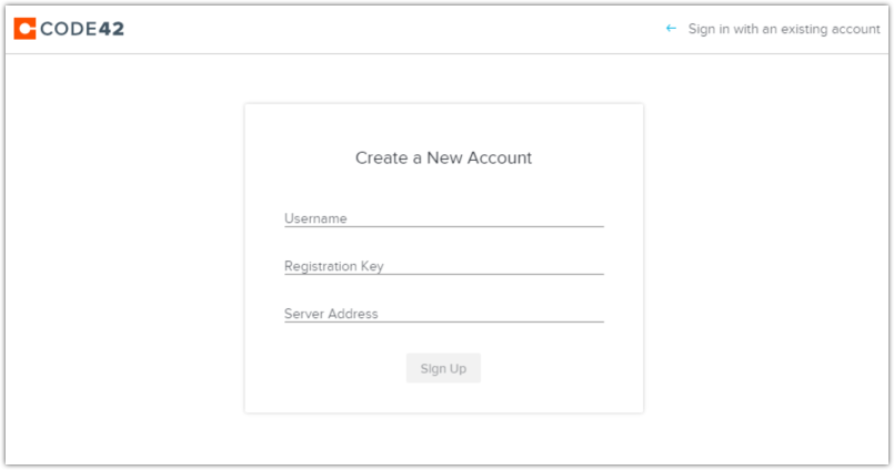 Create a new account
