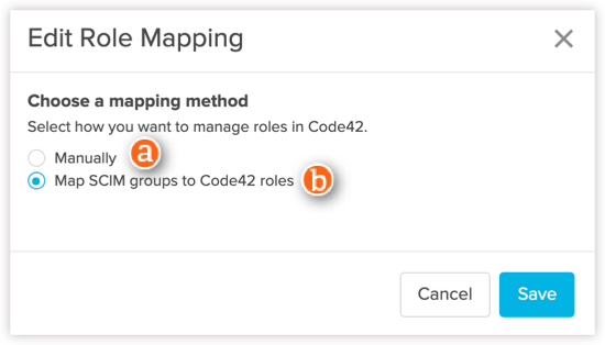 Edit Role Mapping dialog