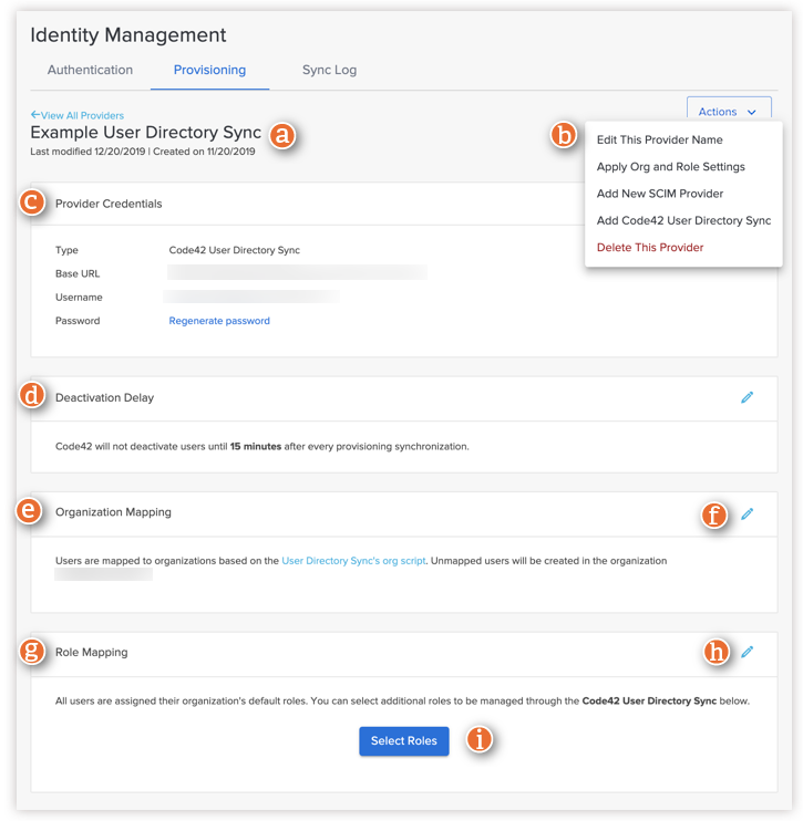 Incydr User Directory Sync configuration page