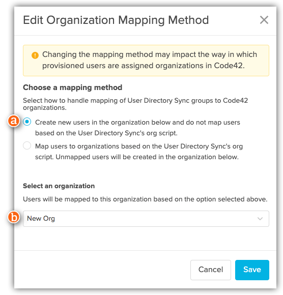 Add new users to one organization.