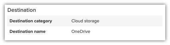 Forensic Search results - destination event details