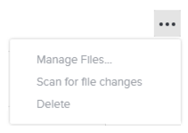 Backup set settings button