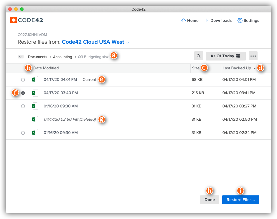 File versions