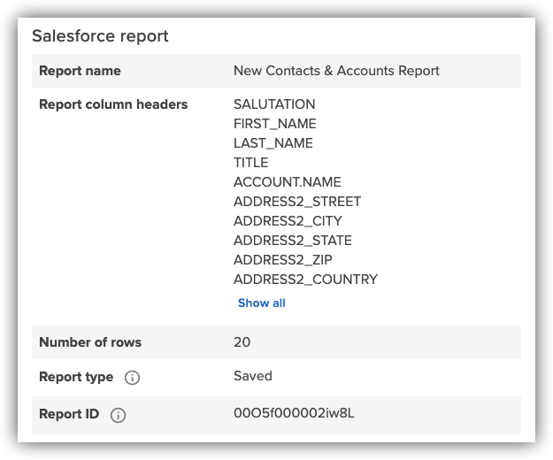Report details in Forensic Search