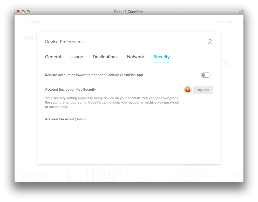 Upgrade Account Encryption Key Security