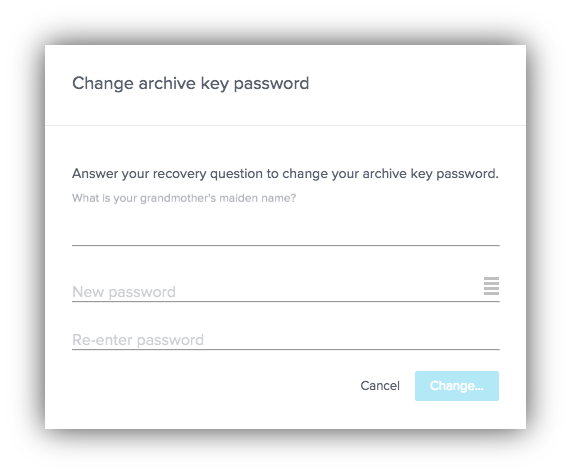 Change_archive_key_password