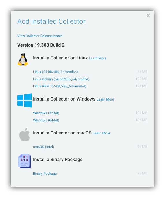 Add installed collector