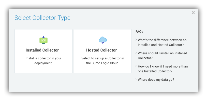 Select collector type