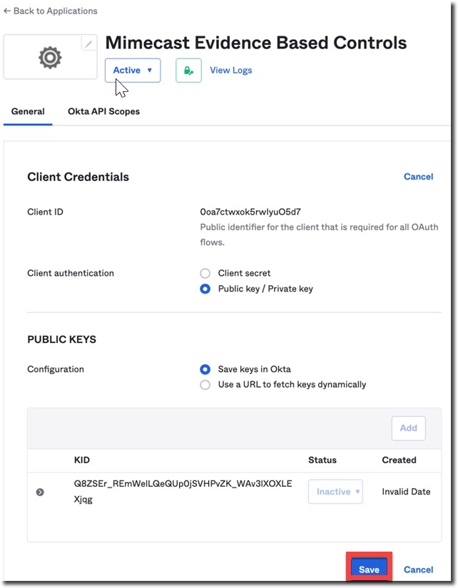 Save Mimecast Evidence Based Controls