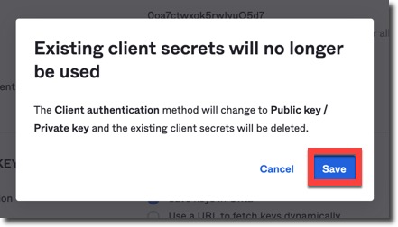 Confirm existing client secrets will no longer be used
