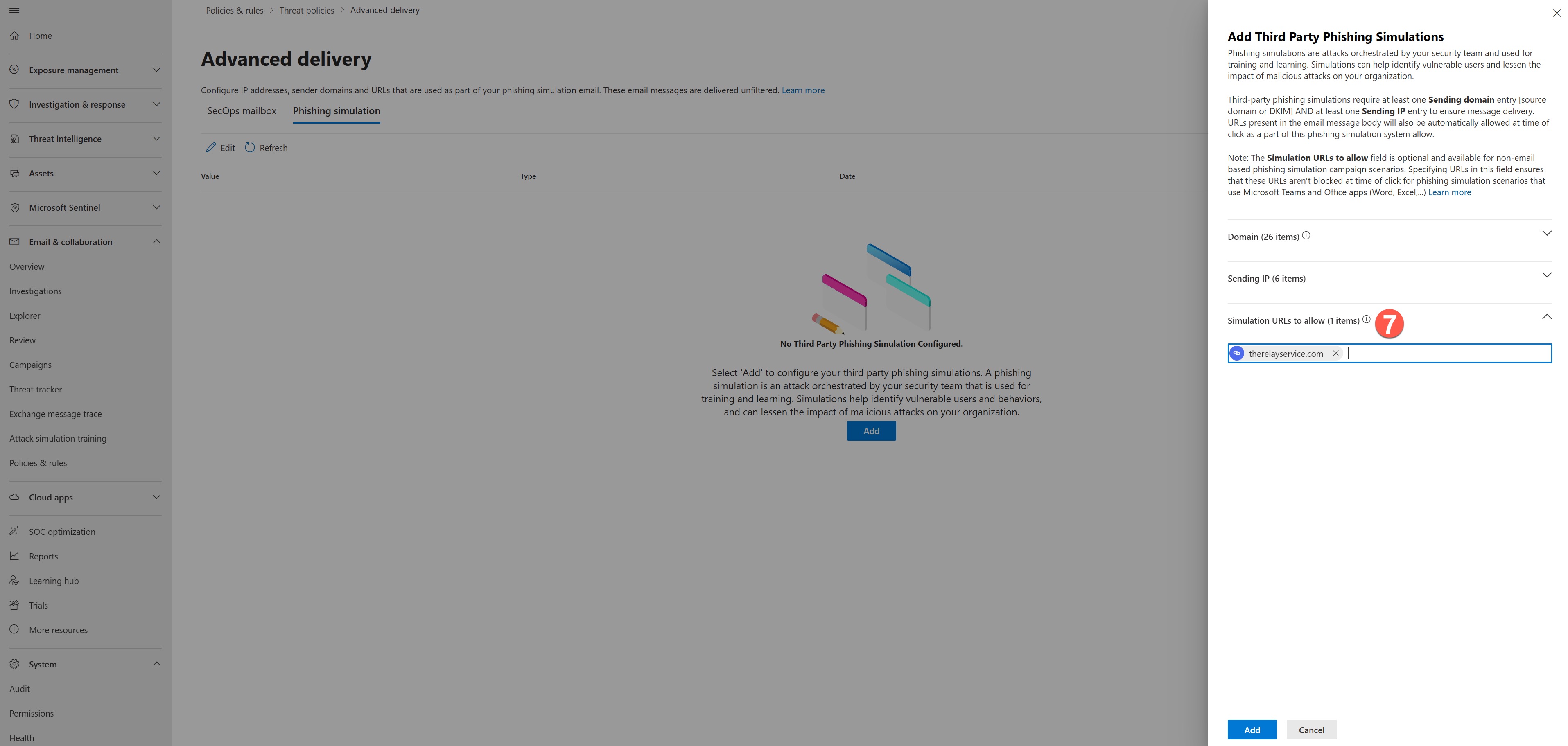 Enter Simulation URLs