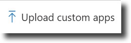 Integrated Applications - Upload Custom Apps