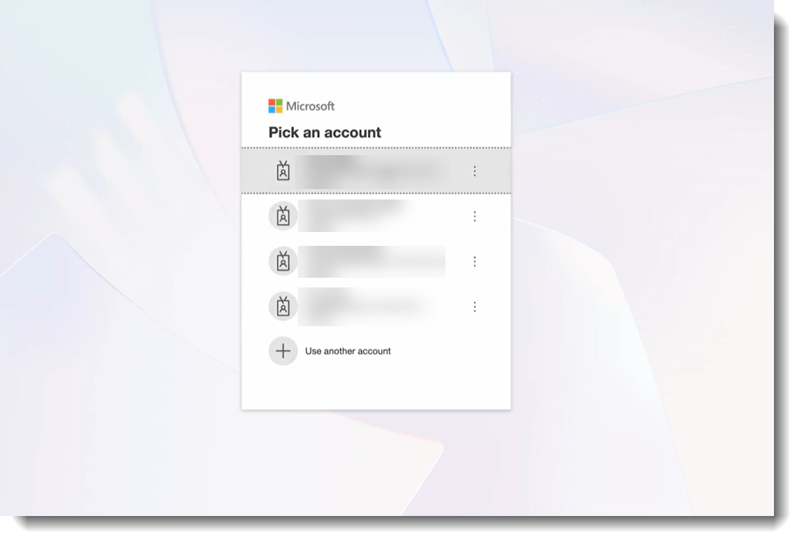 Microsoft screen, showing list permissions required to complete the integraton, which the user can Cancel or Accept