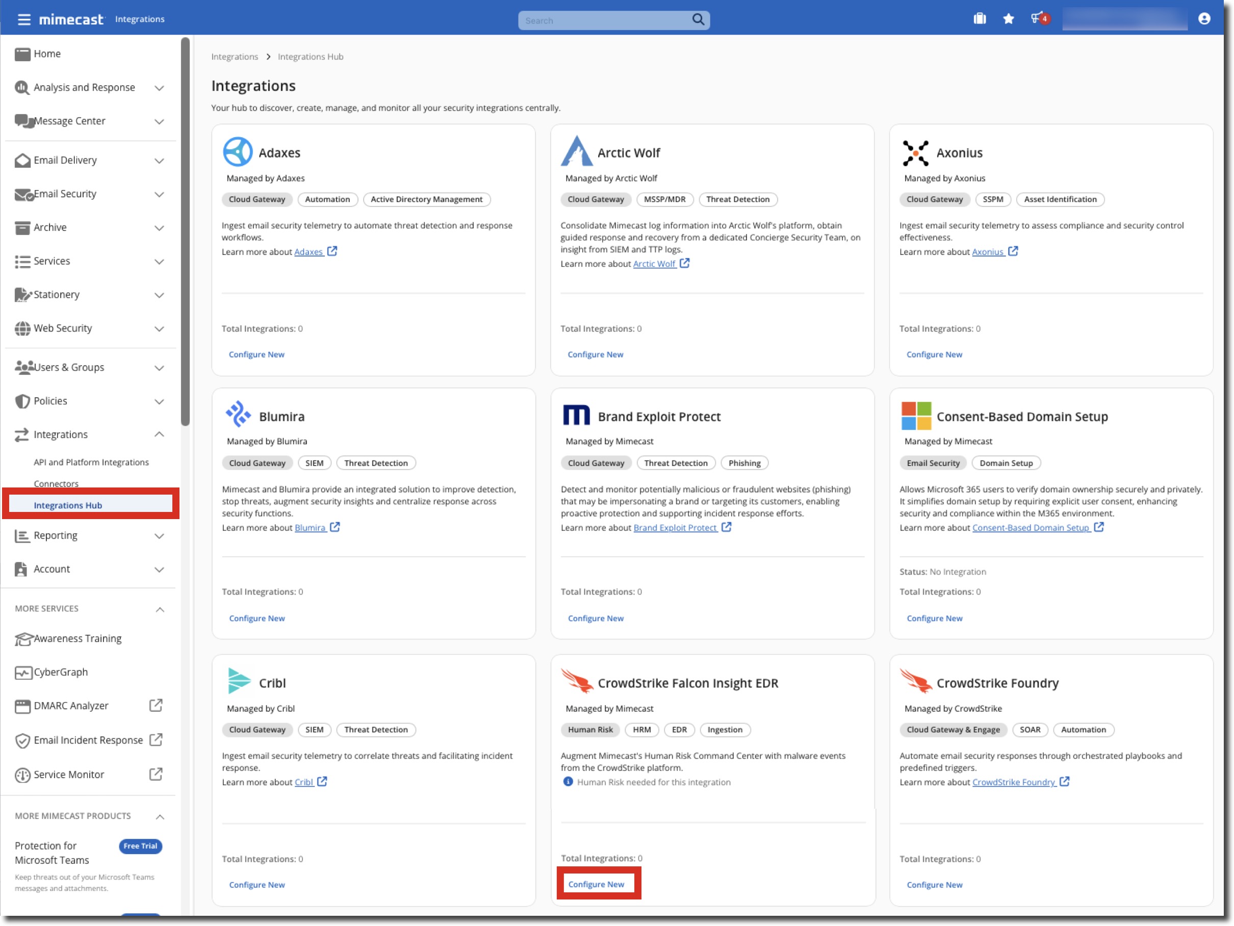 find integration and launch