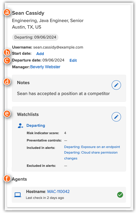 User Profile - User-Information