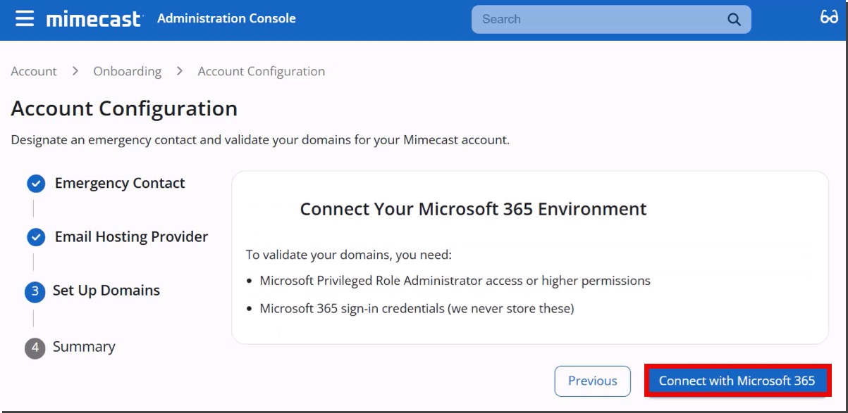 Account Configuration Connect Your Microsoft 365 Environment