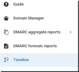 DMARC Analyzer 1.0 Timeline navigation